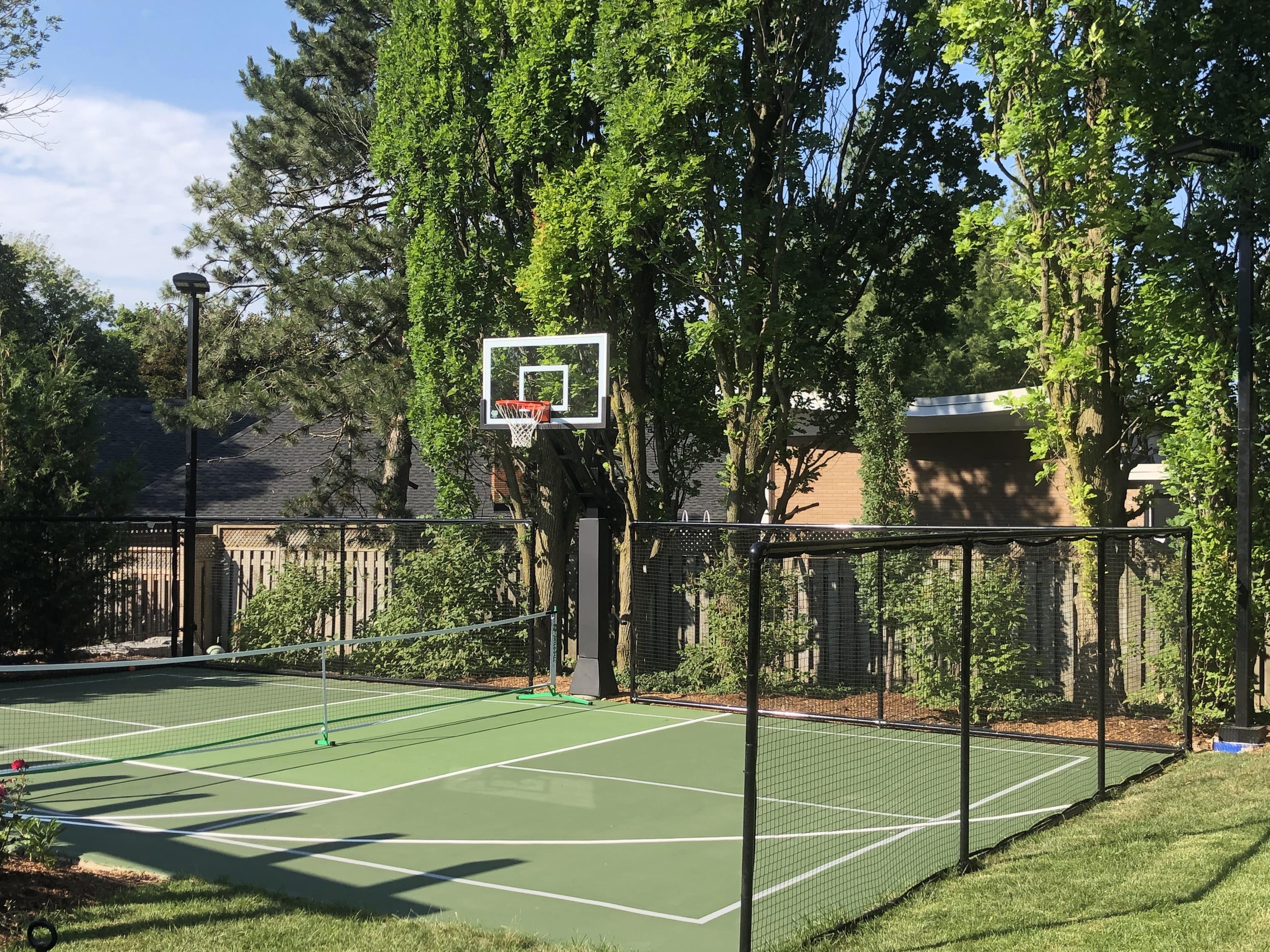 Residential Basketball Court Fencing in Dallas, TX - Professional basketball court services